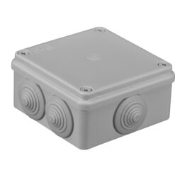 S-BOX106 hermetinė instaliacinė dėžutė virštinkinė 100x100x50mm IP65