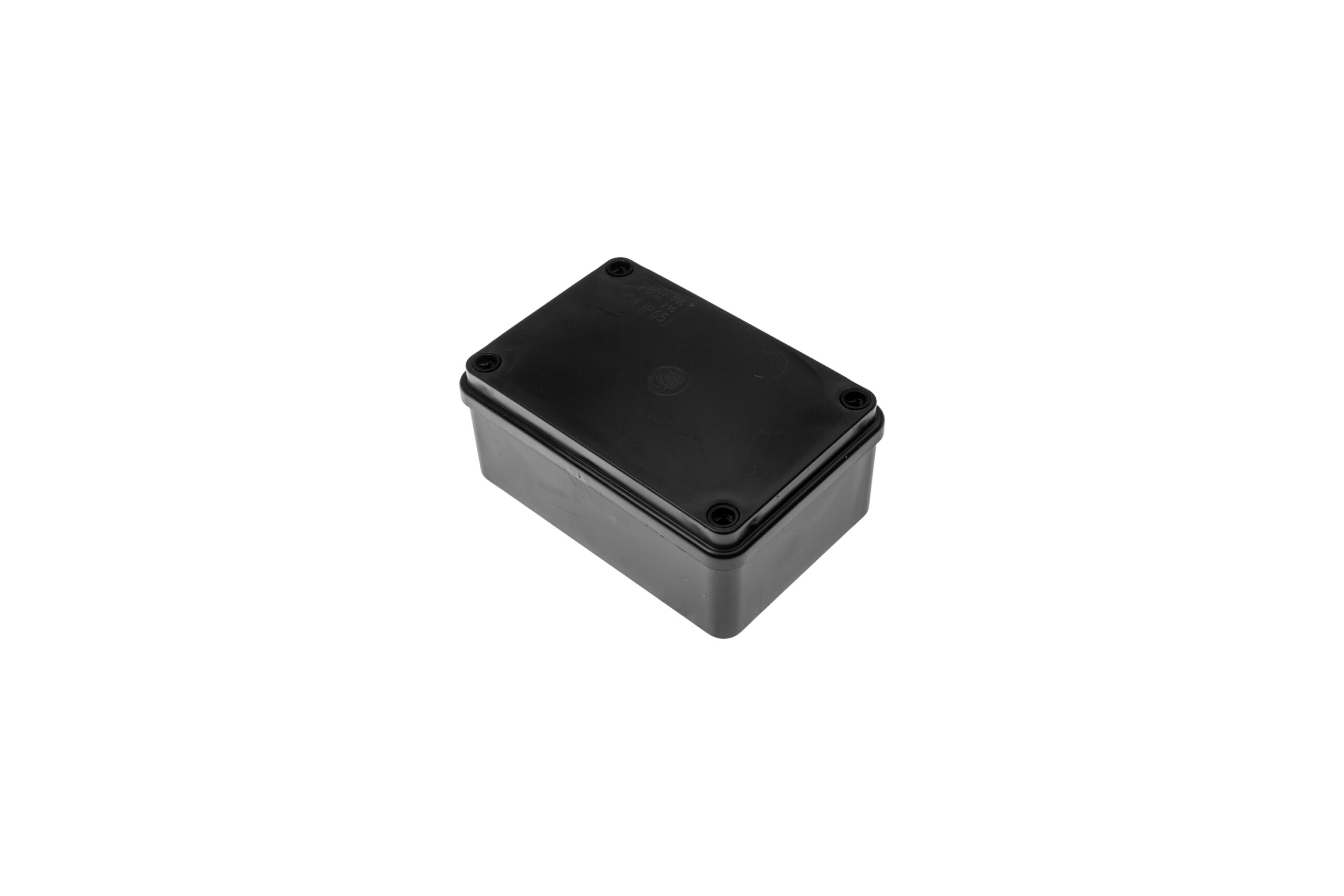 S-BOX216C Hermetinė instaliacinė dėžutė virštinkinė 120x80x50mm IP65, juoda, atspari UV