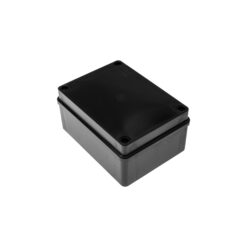 S-BOX316C Hermetinė instaliacinė dėžutė virštinkinė 150x110x70mm IP65, juoda, atspari UV