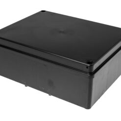 S-BOX416C Hermetinė instaliacinė dėžutė virštinkinė 190x140x70mm IP65, juoda, atspari UV