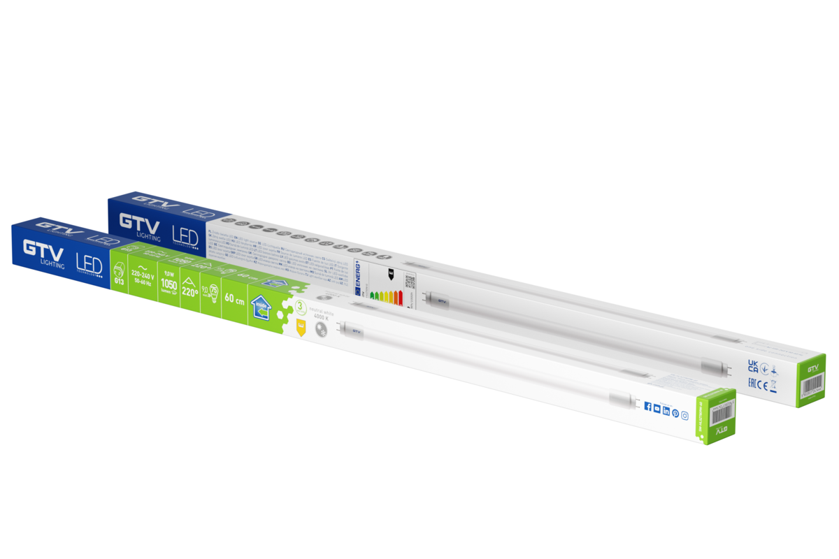 LED tube T8 10W 230Vac 60cm 1000 lm 4000K vienpusio pajungimo lempa 270* - Image 2