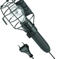 000126 PRACTIC 60W,100W E27 IP20 5m pernešamas šviestuvas su jungikliu