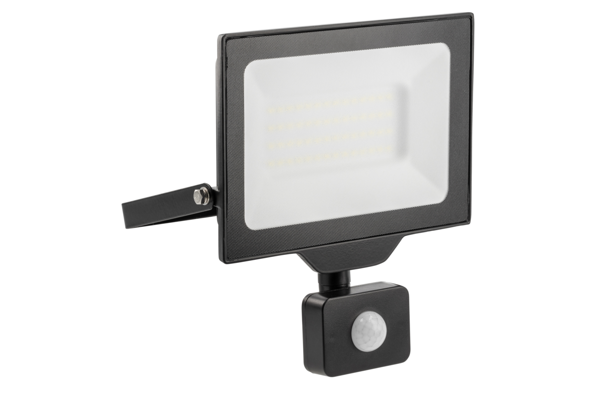 LED prožektorius GCR GT-GCR50W-40, 50 W, 5000 lm, 4000 K, IP65, juoda