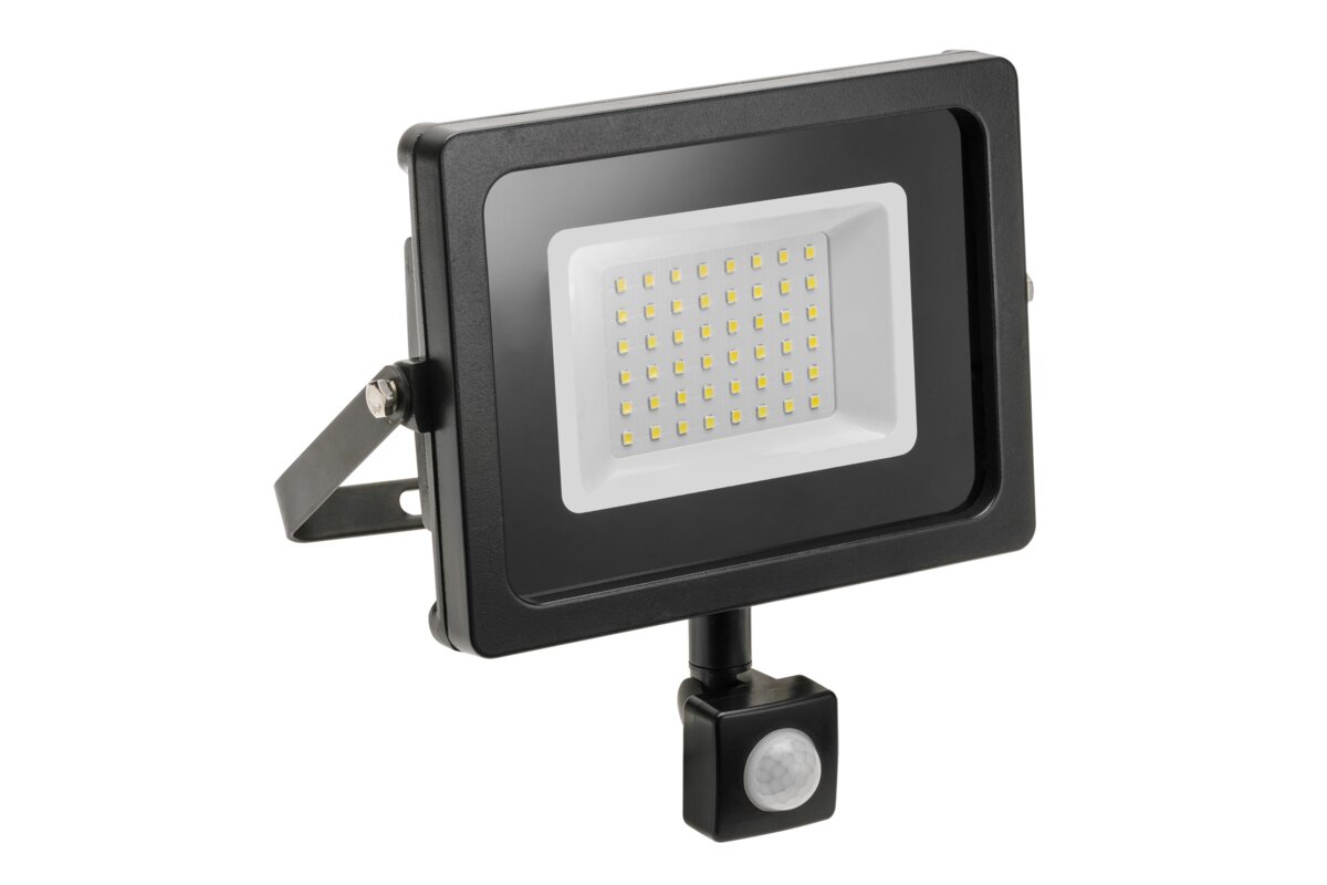 LED prožektorius iNEXT LD-INEXT30W-64, 30 W, 2400 lm, 6400 K, IP65, juoda