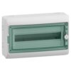 Modulinio įrenginio korpusas Schneider Electric Mureva 10341 1x18 modulių IP65 virštinkinis montavimas skaidrios durelės, pilkas