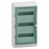Hermetinis modulinis paskirstymo skydelis Schneider Electric Mureva 10344 3 eilės 12 modulių IP65 virštinkinis montavimas skaidrios durelės, pilkas