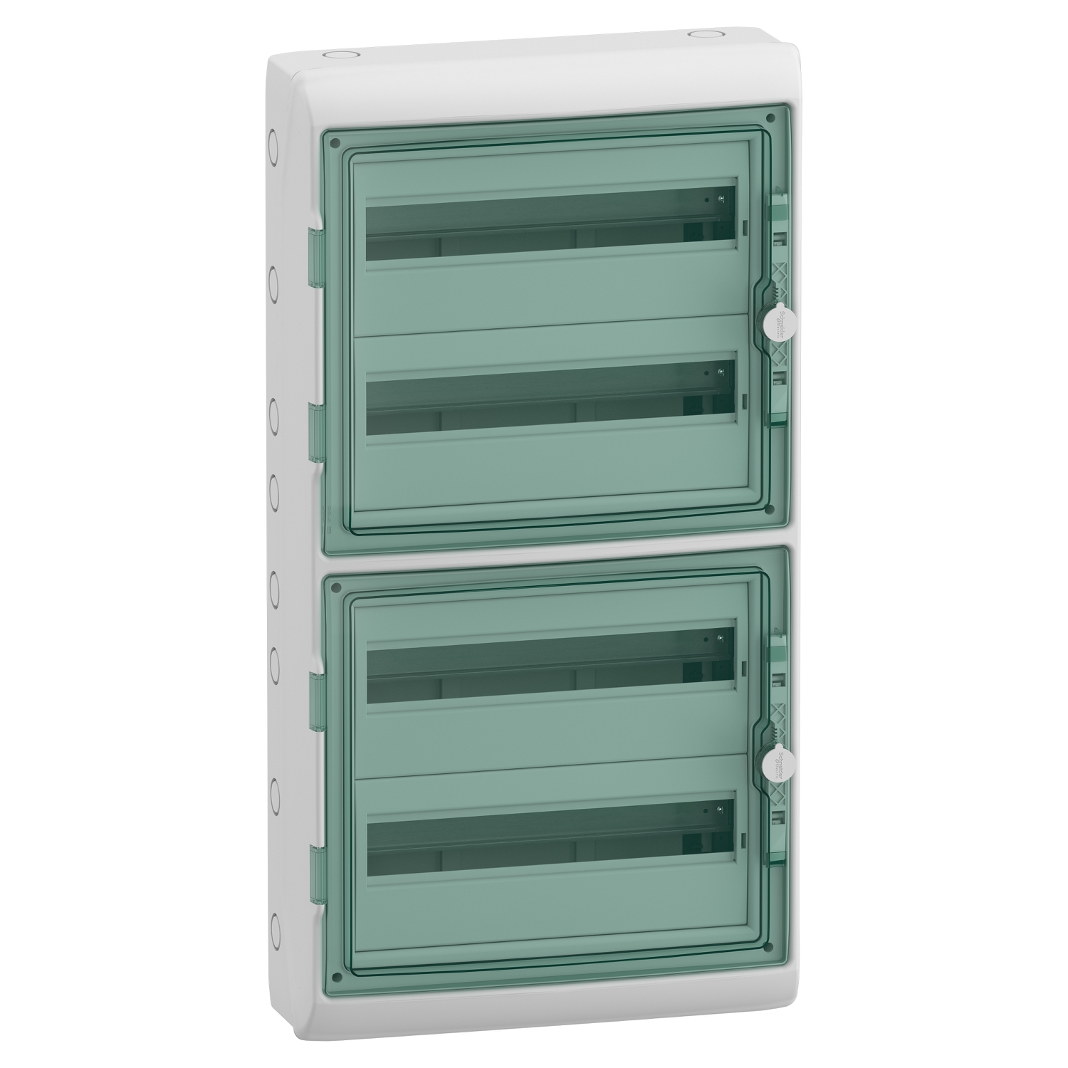 Paskirstymo skydelis Schneider Electric Mureva 10346 4 eilės 18 modulių IP65 virštinkinis montavimas, pilkas