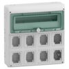 Hermetinis modulinis paskirstymo skydelis Schneider Electric Mureva 10367 virštinkinis montavimas 1 eilė 18 modulių IP65, pilkas