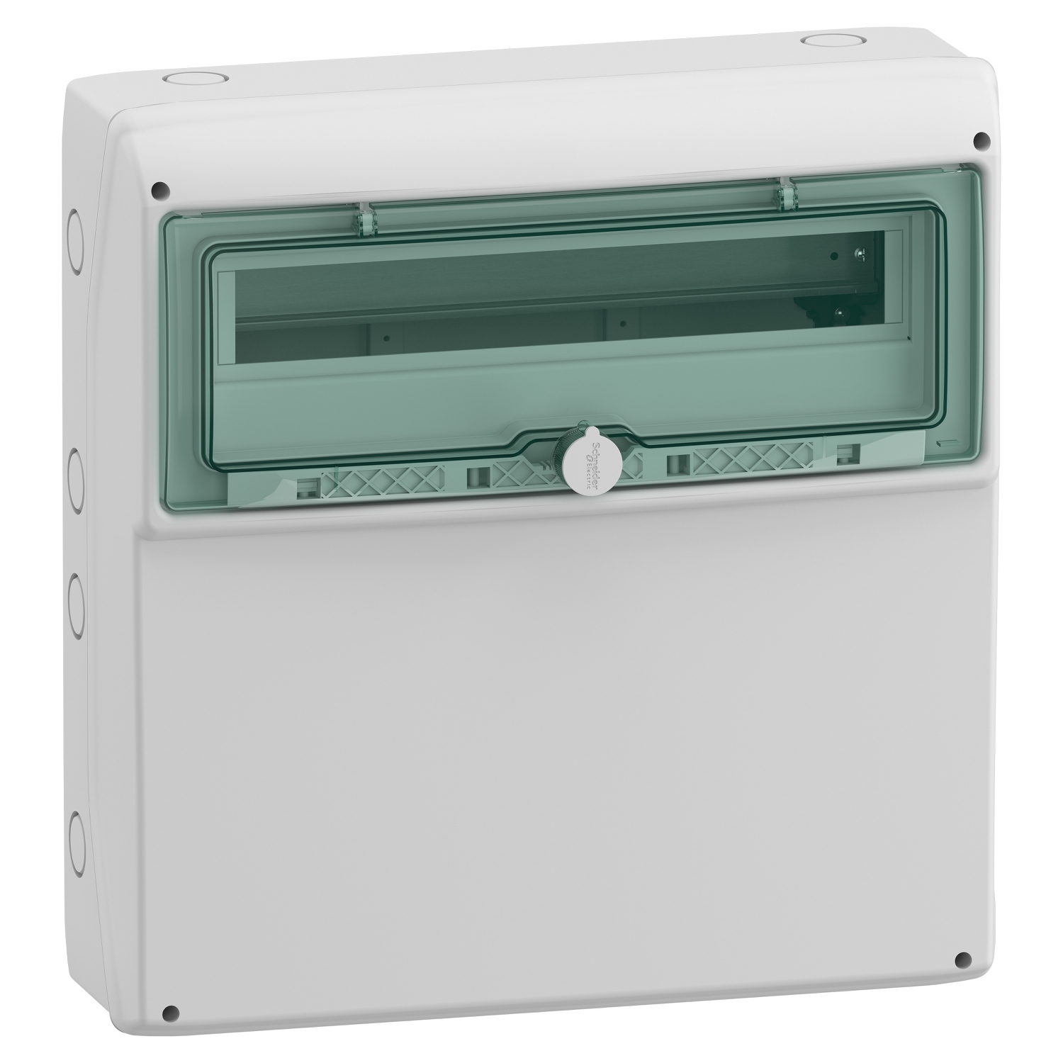 Hermetinis modulinis paskirstymo skydelis Schneider Electric Mureva 10378 1x18 modulių IP65 virštinkinis montavimas, pilkas