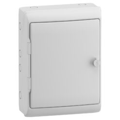 Hermetinis paskirstymo skydelis Schneider Electric Mureva 10380 virštinkinis montavimas durelės viengubos IP65 460x340x160 mm su montavimo plokšte, pilkas