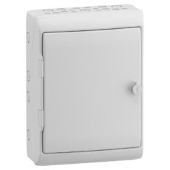 Hermetinis modulinis paskirstymo skydelis Schneider Electric Mureva 13195 virštinkinis montavimas IP65 460x340x160 mm plastikinis durelės, pilkas