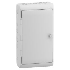 Hermetiškas modulinis paskirstymo skydelis Schneider Electric Mureva 13196 IP65 virštinkinis montavimas 340x610x160 mm viengubos durelės su montavimo plokšte, pilkas