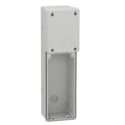 Modulinis pagrindas Schneider Electric Mureva PK 83921 IP65 virštinkinis montavimas 105x350x70 mm, pilkas