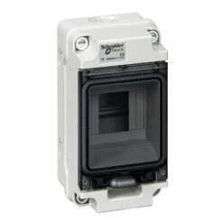 Hermetiškas modulinis paskirstymo skydelis Schneider Electric MUREVA XT KDR35111 virštinkinis montavimas 1 eilė 4 moduliai su durelėmis IP65, pilkas