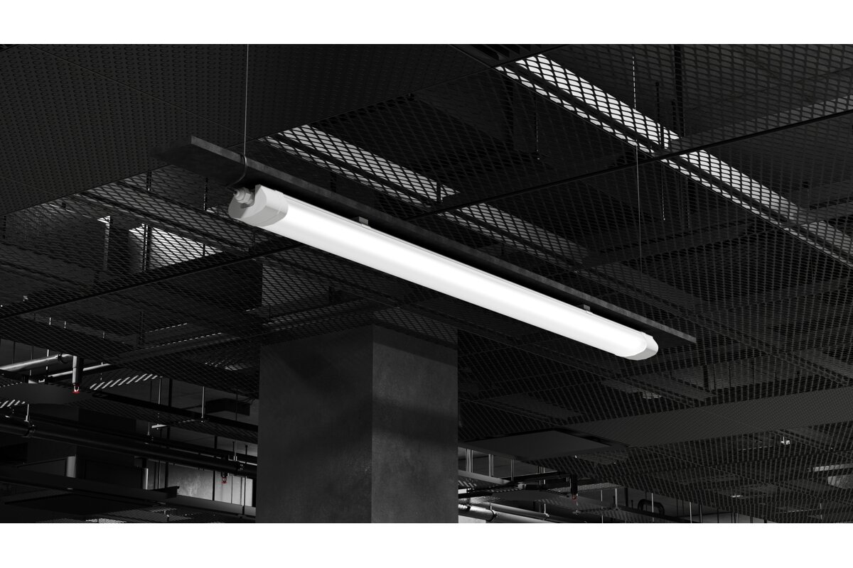 Hermetinis LED šviestuvas GTV BRAGA LD-BRA120-60B 60 W 6000 lm 4000 K 180–250 V IP65 IK08