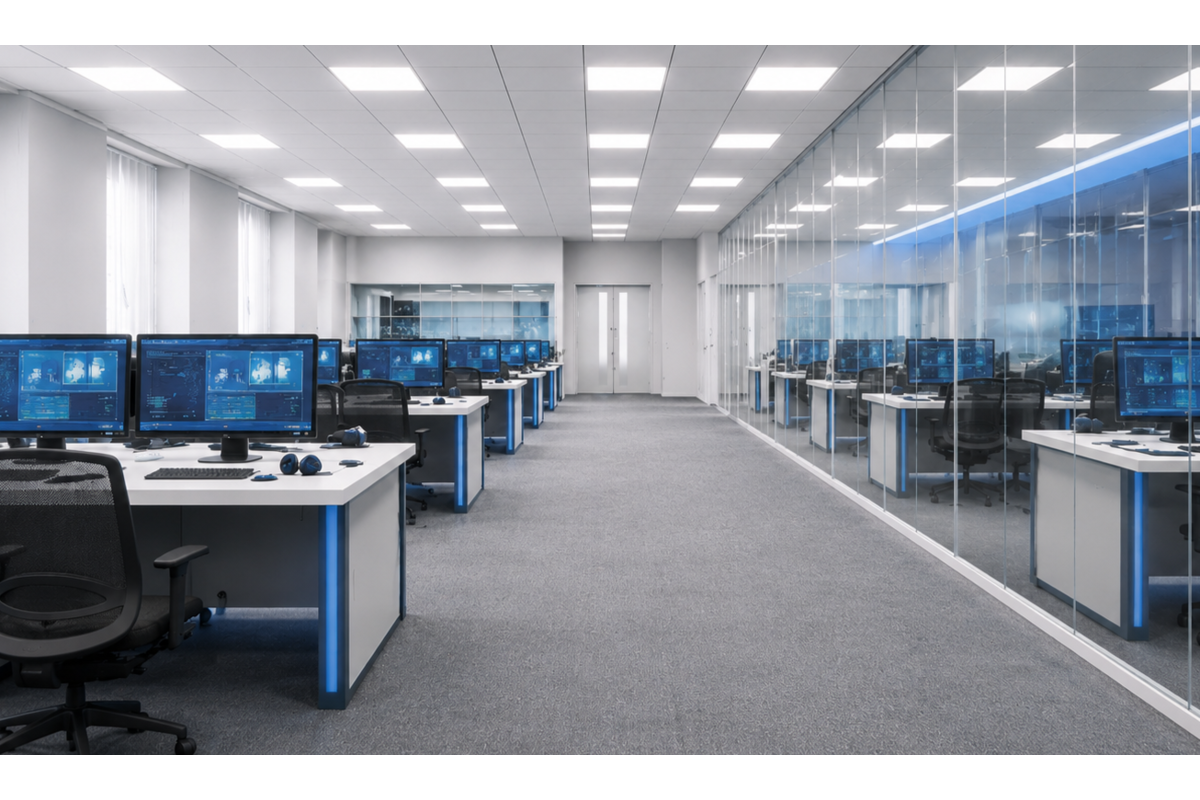 Modulinis LED šviestuvas GTV MODULAR LD-MOD2860-NB 28 W 4500 lm 4000 K 220-240 V IP54 595x595 mm, baltas
