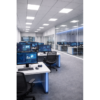Modulinis LED šviestuvas GTV MODULAR LD-MOD4060-CCT 40 W 4800 lm 3000-4000-6500 K IP54 220-240 V 60x60 cm su montavimo plokšte, baltas