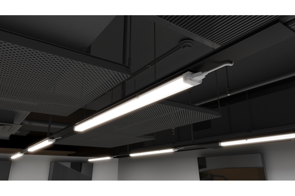 Hermetinis šviestuvas GTV ONTARIO LD-ONT120N-36 3600 lm 4000 K IP65 IK08 220–240 V, baltas
