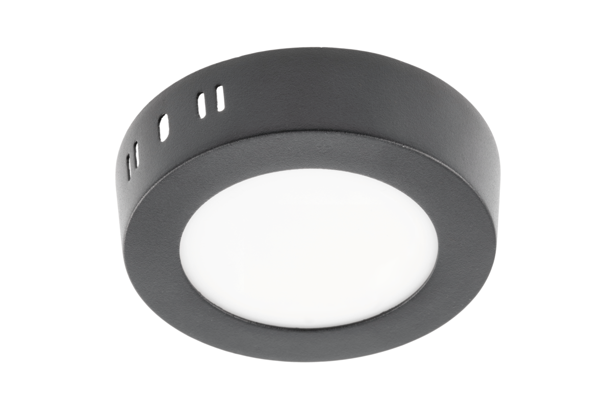 LED šviestuvas GTV ORIS PLUS LD-ORN07W-CBP-10 7 W 560 lm 3000 K IP20, paviršinis, juodas