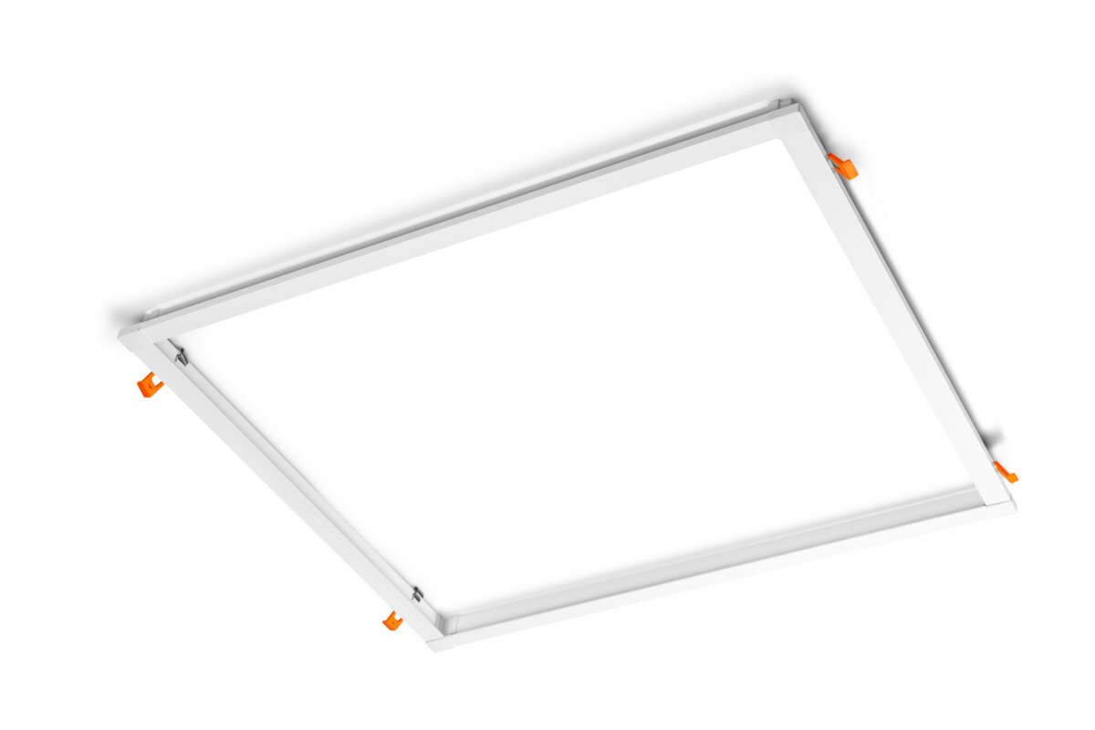 Rėmelis LED panelėms GTV RM-RMRW60X60-00 600x600 mm montavimas įleidžiamas aliuminis, baltas